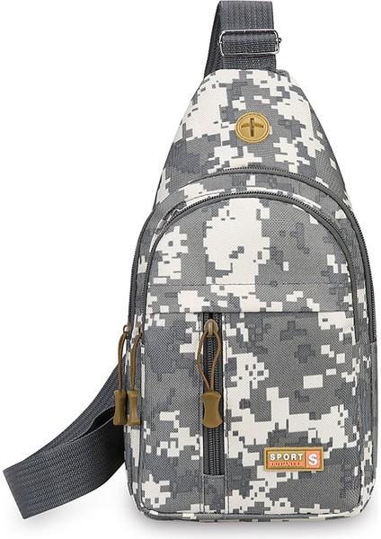 Spor Göğüs Çantası Çok Fonksiyonlu Açık Crossbody Çanta Kore Trend Tuval Günlük Sırt Çantaları (Yurt Dışından)