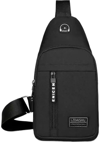 Su Geçirmez Oxford Kumaş Erkek Göğüs Çantası Omuz Çapraz Askılı Çanta Göğüs Gelgit Sporları (Yurt Dışından)