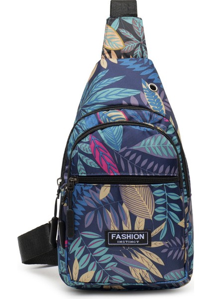 Erkek Göğüs Çantası Spor Açık Günlük Naylon Kumaş Erkek Çantası Çok Fonksiyonlu Crossbody Çanta (Yurt Dışından)