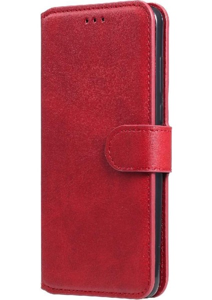 Xiaomi Redmi Note 9 4g Basit Iş Pu Deri Manyetik Kapaklı Cüzdan Telefon Kılıfı Kart Tutuculu Koruma Kılıfı (Yurt Dışından)