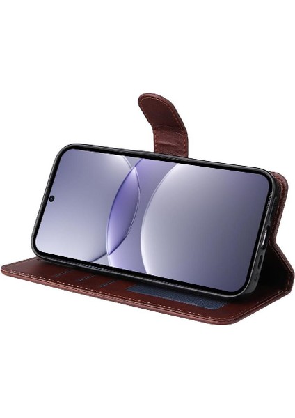 Huawei Nova 13 Basit Iş Pu Deri Manyetik Kapaklı Cüzdan Telefon Kılıfı Kart Tutuculu Koruma Kılıfı (Yurt Dışından) fiyatları