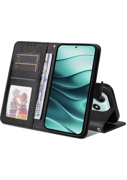 Xiaomi Redmi Note 14 5g Basit Iş Pu Deri Manyetik Kapaklı Cüzdan Telefon Kılıfı Kart Tutuculu Koruma Kılıfı (Yurt Dışından) indirimleri