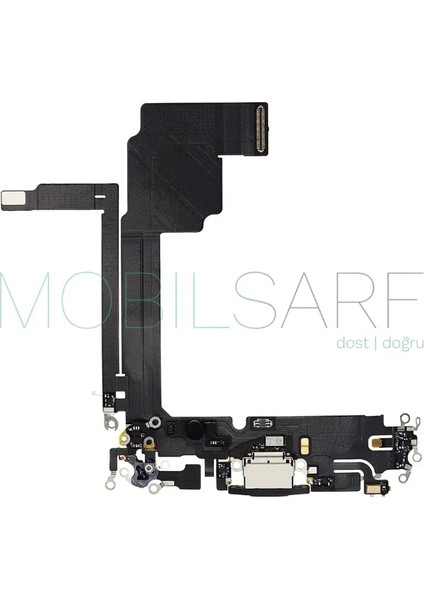 Apple Iphone 15 Pro Max Şarj Soketi Filmi Flex (Siyah)