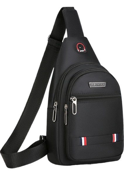 Su Geçirmez Oxford Kumaş Erkek Göğüs Çantası Omuz Çapraz Askılı Çanta Göğüs Gelgit Sporları (Yurt Dışından)