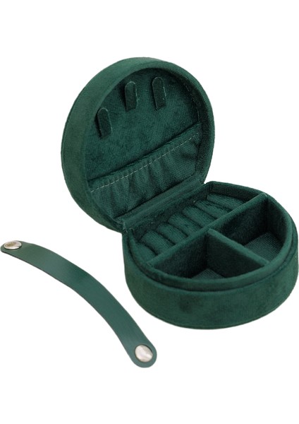 Elde Taşınabilir Mücevher Kutusu Kadife Mini Taşınabilir Düzenleyici (Yurt Dışından)