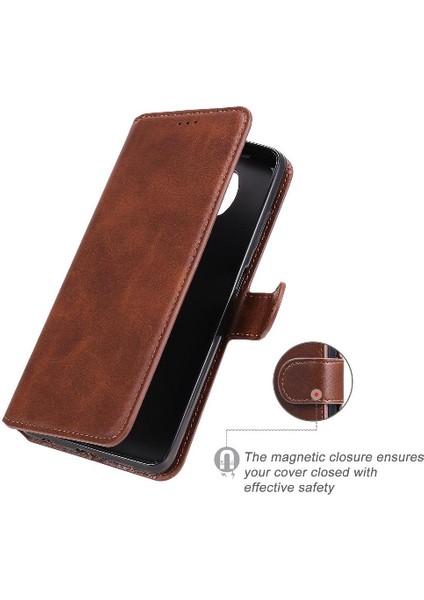 Xiaomi Poco X3/x3 Pro/x3 Nfc Basit Iş Pu Deri Manyetik Kapaklı Cüzdan Telefon Kılıfı Kart Tutuculu Koruma Kılıfı (Yurt Dışından) indirimleri