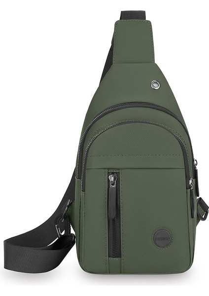 Moda Çok Yönlü Çok Bölmeli Göğüs Çantası Erkek Iş Commuting Çapraz Vücut Çantası Açık Spor Eğlence Omuz Çantası Kore Versiyonu (Yurt Dışından)
