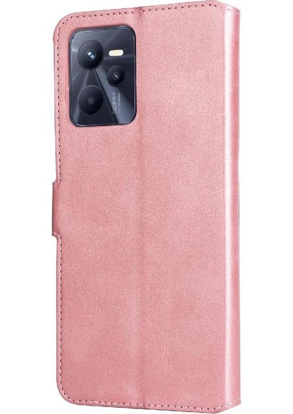 Realme C35 Basit Iş Pu Deri Manyetik Kapaklı Cüzdan Telefon Kılıfı Kart Tutuculu Koruma Kılıfı (Yurt Dışından) indirimleri