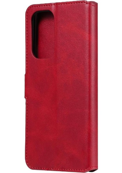 Oneplus 9 Basit Iş Pu Deri Manyetik Kapaklı Cüzdan Telefon Kılıfı Kart Tutuculu Koruma Kılıfı (Yurt Dışından)