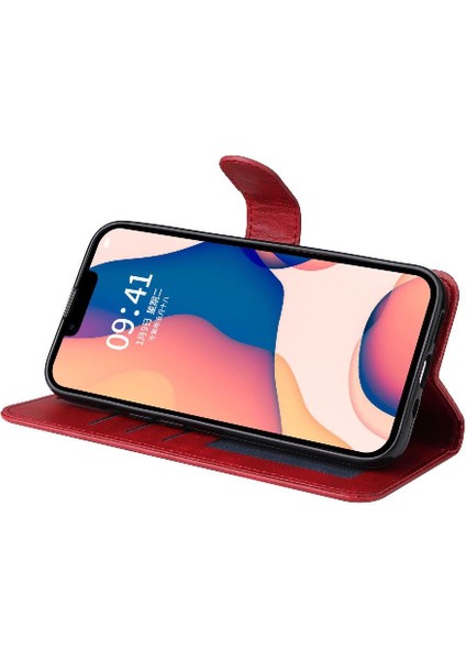 iPhone 14 Plus Basit Iş Pu Deri Manyetik Kapaklı Cüzdan Telefon Kılıfı Kart Tutuculu Koruma Kılıfı (Yurt Dışından) modelleri