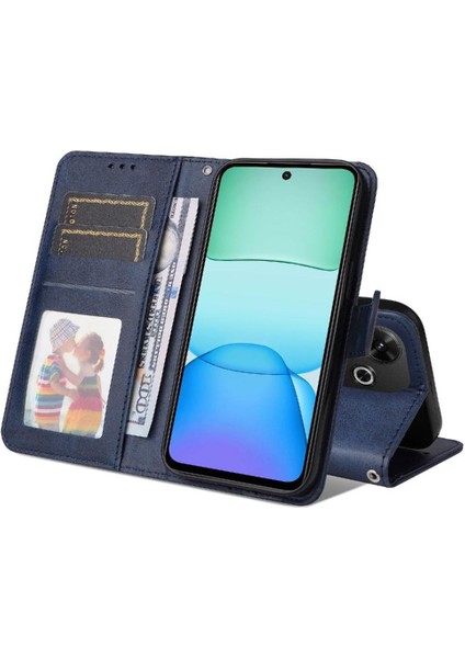Xiaomi Poco M6 4g Basit Iş Pu Deri Manyetik Kapaklı Cüzdan Telefon Kılıfı Kart Tutuculu Koruma Kılıfı (Yurt Dışından) fırsatları