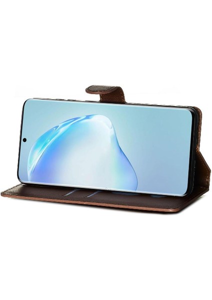 Samsung Galaxy S20 Plus Basit Iş Pu Deri Manyetik Kapaklı Cüzdan Telefon Kılıfı Kart Tutuculu Koruma Kılıfı (Yurt Dışından) modelleri