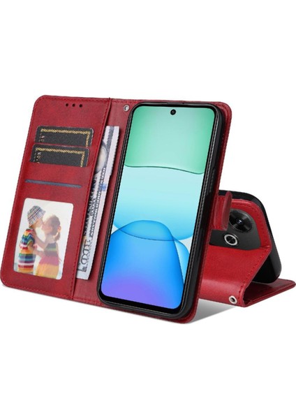 Xiaomi Poco M6 4g Basit Iş Pu Deri Manyetik Kapaklı Cüzdan Telefon Kılıfı Kart Tutuculu Koruma Kılıfı (Yurt Dışından) indirimleri