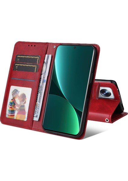 Xiaomi 12 Pro Basit Iş Pu Deri Manyetik Kapaklı Cüzdan Telefon Kılıfı Kart Tutuculu Koruma Kılıfı (Yurt Dışından) indirimleri