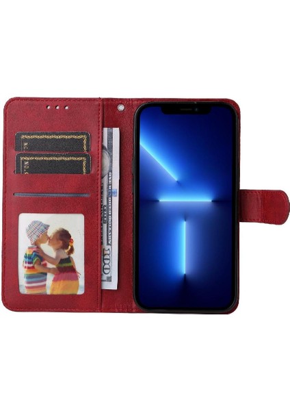 Oppo Reno 13F Basit Iş Pu Deri Manyetik Kapaklı Cüzdan Telefon Kılıfı Kart Tutuculu Koruma Kılıfı (Yurt Dışından) fırsatları