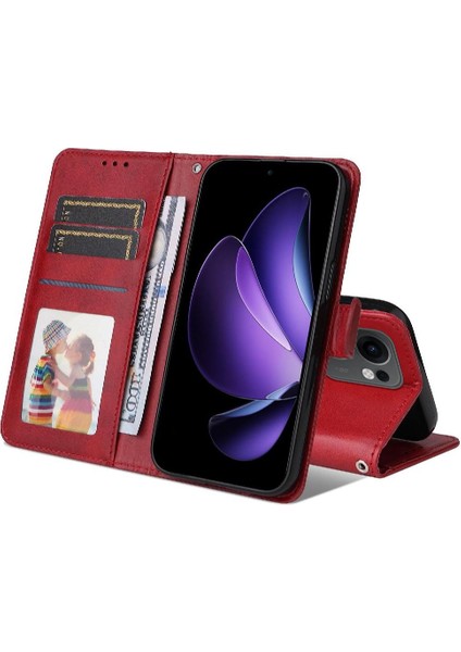Oppo Reno 13F Basit Iş Pu Deri Manyetik Kapaklı Cüzdan Telefon Kılıfı Kart Tutuculu Koruma Kılıfı (Yurt Dışından) indirimleri