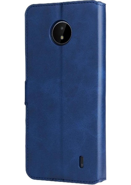 Nokia C10/C20 Basit Iş Pu Deri Manyetik Kapaklı Cüzdan Telefon Kılıfı Kart Tutuculu Koruma Kılıfı (Yurt Dışından) fiyatları