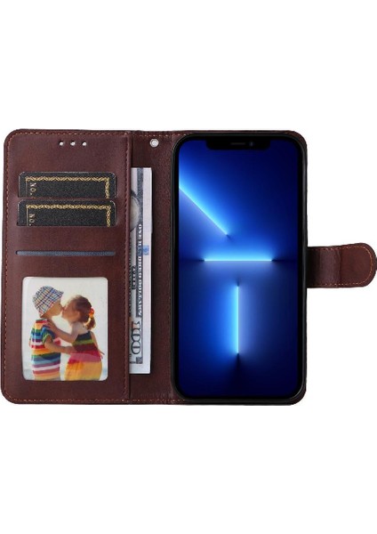 Motorola Moto G05 Basit Iş Pu Deri Manyetik Kapaklı Cüzdan Telefon Kılıfı Kart Tutuculu Koruma Kılıfı (Yurt Dışından) fiyatları