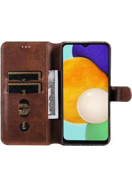 Samsung Galaxy A13 5g Basit Iş Pu Deri Manyetik Kapaklı Cüzdan Telefon Kılıfı Kart Tutuculu Koruma Kılıfı (Yurt Dışından) indirimleri