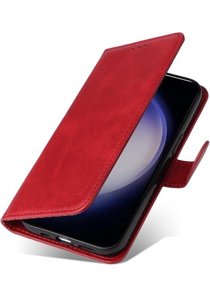 Samsung Galaxy S25 Plus Basit Iş Pu Deri Manyetik Kapaklı Cüzdan Telefon Kılıfı Kart Tutuculu Koruma Kılıfı (Yurt Dışından) modelleri