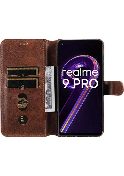 Realme 9 Pro 5g Basit Iş Pu Deri Manyetik Kapaklı Cüzdan Telefon Kılıfı Kart Tutuculu Koruma Kılıfı (Yurt Dışından) indirimleri