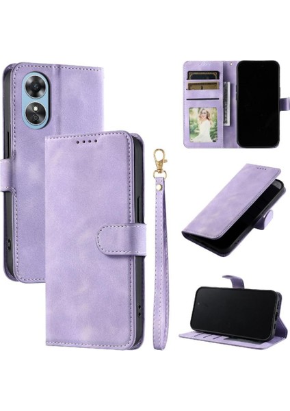 Oppo A78 4g Pu Deri Bilek Kayışı Kickstand Cüzdan Kartı Için Flip Case (Yurt Dışından) indirimleri