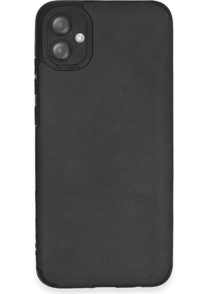 Samsung Galaxy A04E Kılıf Loop Deri Silikon - Siyah Drstr
