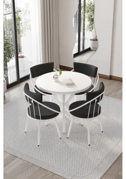 Icon Mutfak Masası Takımı Yemek Masası Takımı 4 Kişilk Mutfak Masası Takımı Yuvarlak Masa fiyatları