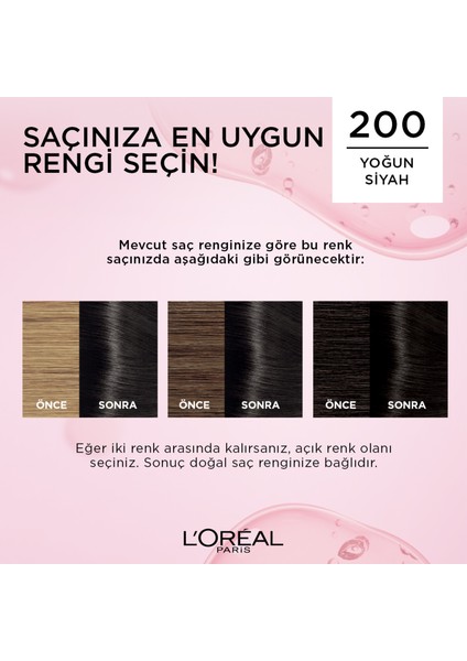 Loreal Excellence Creme Saç Boyası 200 Yoğun Siyah
