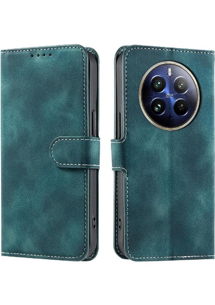 Realme 12 Pro Artı 5g Için Flip Case Pu Deri Bilek Kayışı Manyetik Cüzdan (Yurt Dışından) indirimleri