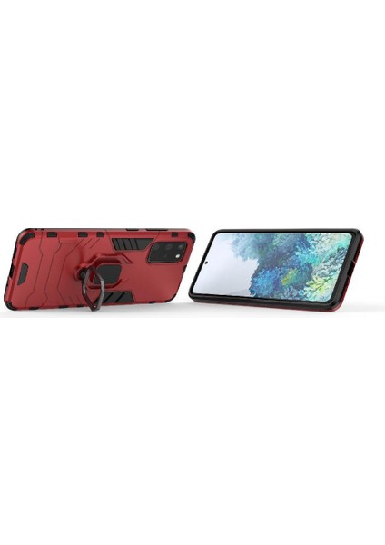 Halka Araba Dağı Kickstand Kılıf Samsung Galaxy S20 Artı Askeri Sınıf (Yurt Dışından) fiyatları