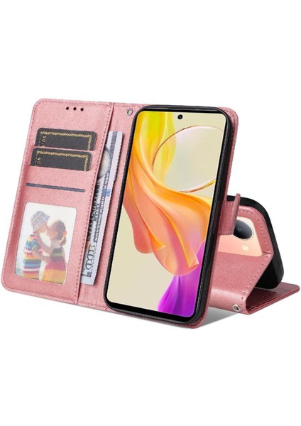 Vivo Y36 4g/5g Basit Iş Pu Deri Manyetik Kapaklı Cüzdan Telefon Kılıfı Kart Tutuculu Koruma Kılıfı (Yurt Dışından) indirimleri