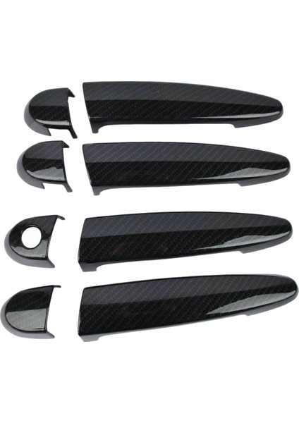 Karbon Fiber Dış Dış Kapı Kulp Kılıfı Trim -Bmw 1 2 3 4 Serisi E87 E90 E91 E92 E93 F30 X1 X3 X4 X5 X6 Lhd (Yurt Dışından)