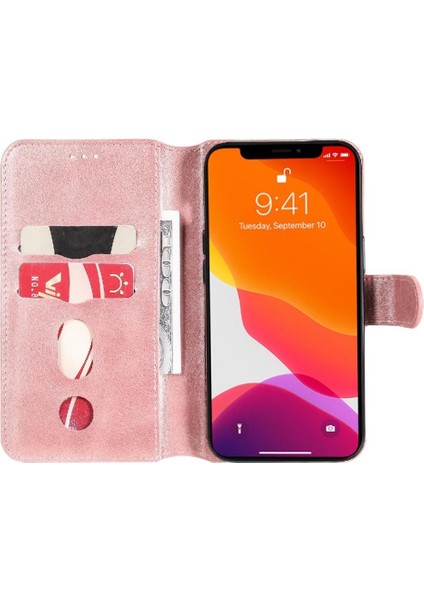 iPhone 13 Pro Basit Iş Pu Deri Manyetik Kapaklı Cüzdan Telefon Kılıfı Kart Tutuculu Koruma Kılıfı (Yurt Dışından) fırsatları