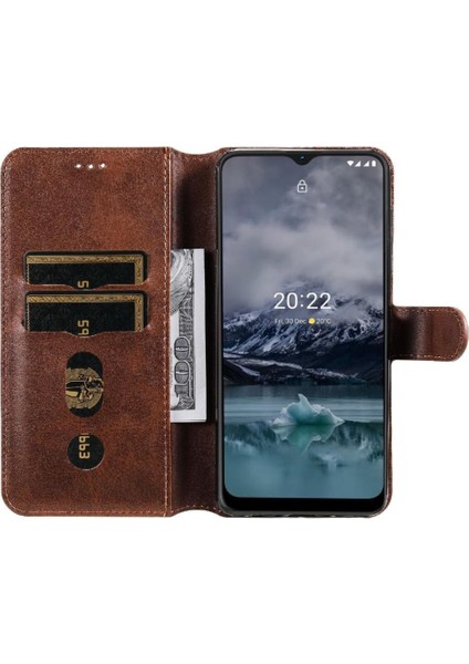 Nokia G11 Basit Iş Pu Deri Manyetik Kapaklı Cüzdan Telefon Kılıfı Kart Tutuculu Koruma Kılıfı (Yurt Dışından) indirimleri