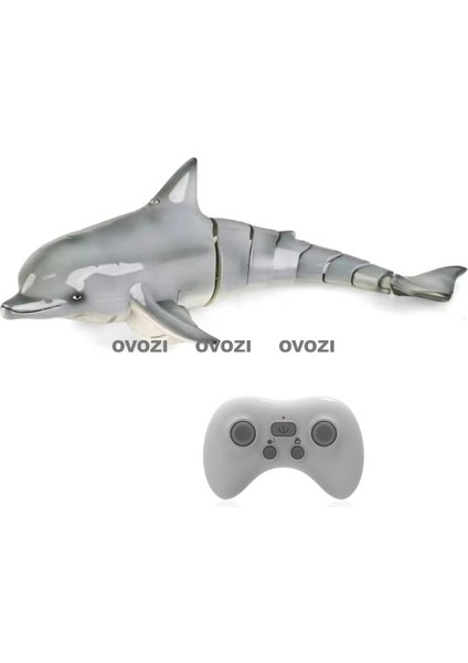Ovozı Uzaktan Kumandalı Köpekbalığı Rc Balina Rc Balık Çocuk Su Oyuncakları (Yurt Dışından)