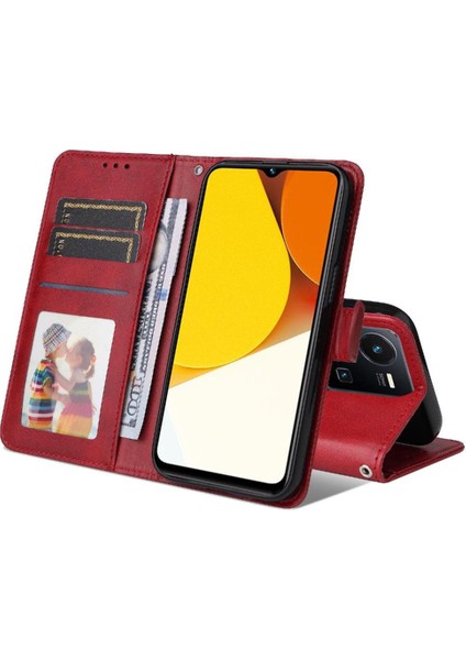Vivo Y35 4g Basit Iş Pu Deri Manyetik Kapaklı Cüzdan Telefon Kılıfı Kart Tutuculu Koruma Kılıfı (Yurt Dışından) fiyatları