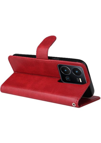 Vivo Y35 4g Basit Iş Pu Deri Manyetik Kapaklı Cüzdan Telefon Kılıfı Kart Tutuculu Koruma Kılıfı (Yurt Dışından) indirimleri