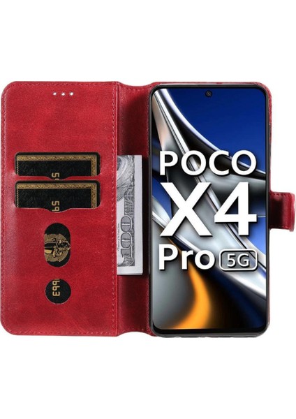 Xiaomi Poco X4 Pro 5g Basit Iş Pu Deri Manyetik Kapaklı Cüzdan Telefon Kılıfı Kart Tutuculu Koruma Kılıfı (Yurt Dışından) indirimleri