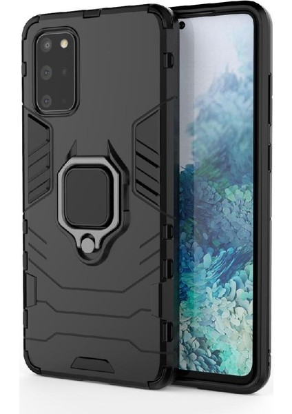 Halka Araba Dağı Kickstand Kılıf Samsung Galaxy S20 Artı Askeri Sınıf (Yurt Dışından) modelleri