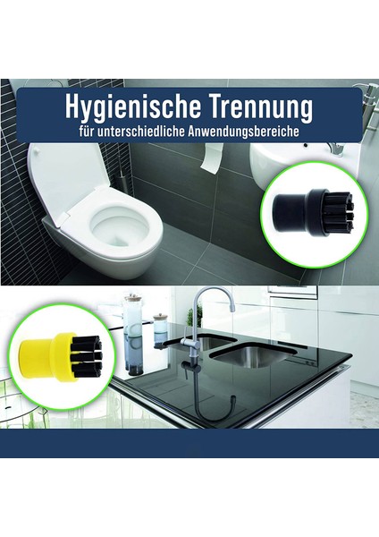 Yuvarlak Fırça Seti [4 Parça] Karcher Buharlı Temizleyici Aksesuarlarına Uygun, Karcher Için Yuvarlak Fırça, Karcher Için Derz Fırçası (Yurt Dışından) fiyatları