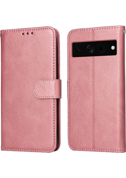 Google Pixel 7 Pro Basit Iş Pu Deri Manyetik Kapaklı Cüzdan Telefon Kılıfı Kart Tutuculu Koruma Kılıfı (Yurt Dışından)