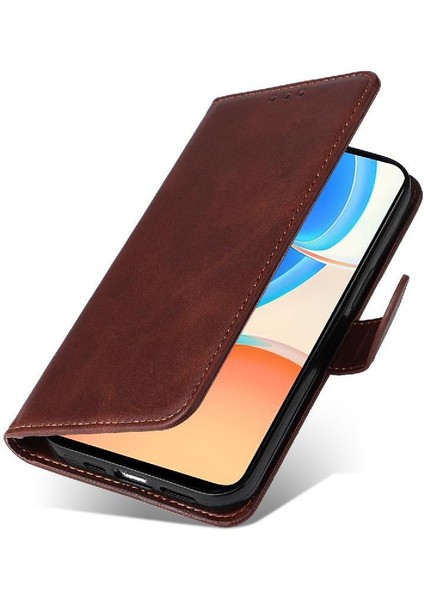 Honor X6 4g Basit Iş Pu Deri Manyetik Kapaklı Cüzdan Telefon Kılıfı Kart Tutuculu Koruma Kılıfı (Yurt Dışından) modelleri