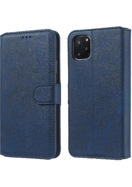 iPhone 11 Pro Max Basit Iş Pu Deri Manyetik Kapaklı Cüzdan Telefon Kılıfı Kart Tutuculu Koruma Kılıfı (Yurt Dışından) fiyatları
