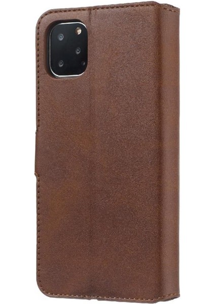 iPhone 11 Pro Max Basit Iş Pu Deri Manyetik Kapaklı Cüzdan Telefon Kılıfı Kart Tutuculu Koruma Kılıfı (Yurt Dışından) modelleri