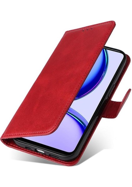 Realme Note 50 4g Basit Iş Pu Deri Manyetik Kapaklı Cüzdan Telefon Kılıfı Kart Tutuculu Koruma Kılıfı (Yurt Dışından) fiyatları