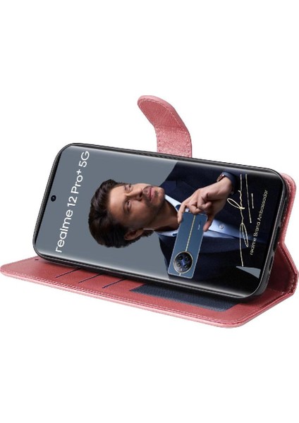 Realme 13 Pro Plus 5g Basit Iş Pu Deri Manyetik Kapaklı Cüzdan Telefon Kılıfı Kart Tutuculu Koruma Kılıfı (Yurt Dışından)