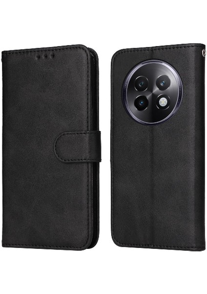 Realme 13 Plus 5g Basit Iş Pu Deri Manyetik Kapaklı Cüzdan Telefon Kılıfı Kart Tutuculu Koruma Kılıfı (Yurt Dışından)