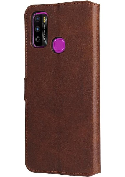 Infinix Hot 9 Play Basit Iş Pu Deri Manyetik Kapaklı Cüzdan Telefon Kılıfı Kart Tutuculu Koruma Kılıfı (Yurt Dışından) fiyatları