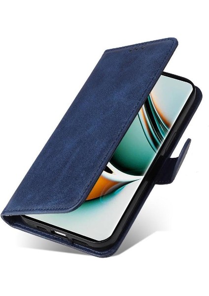 Realme 11 Pro Plus Basit Iş Pu Deri Manyetik Kapaklı Cüzdan Telefon Kılıfı Kart Tutuculu Koruma Kılıfı (Yurt Dışından) fırsatları